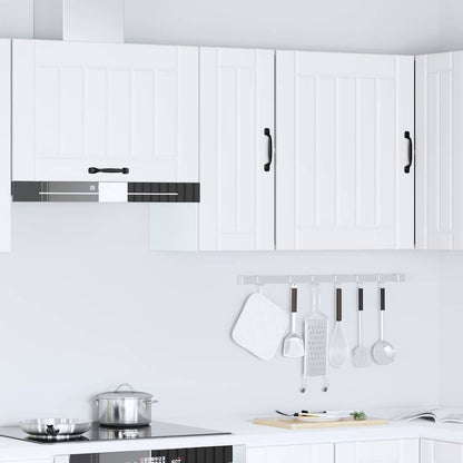 Keukenwandkast Lucca bewerkt hout wit