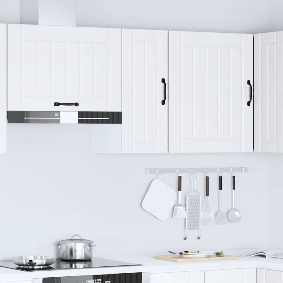 Keukenwandkast Lucca bewerkt hout wit