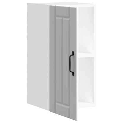 Keukenwandkast Lucca bewerkt hout wit