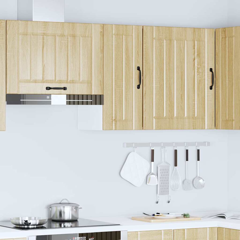 Keukenwandkast Lucca bewerkt hout sonoma eikenkleurig