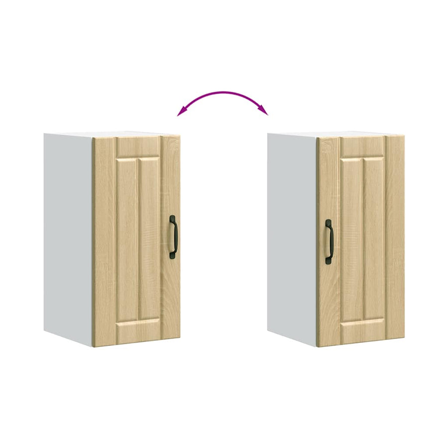 Keukenwandkast Lucca bewerkt hout sonoma eikenkleurig