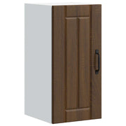 Lucca kitchen wall cabinet distressed wood brown oak color