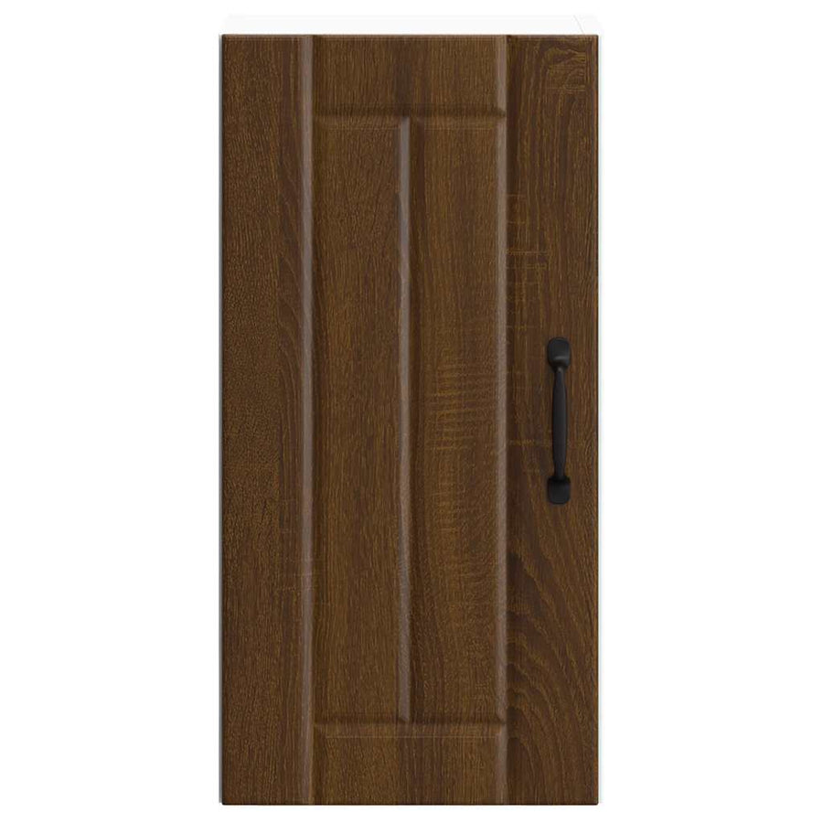 Keukenwandkast Lucca bewerkt hout bruin eikenkleur