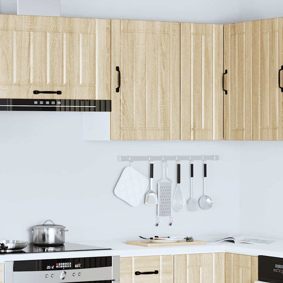 Keukenwandkast Lucca bewerkt hout sonoma eikenkleurig