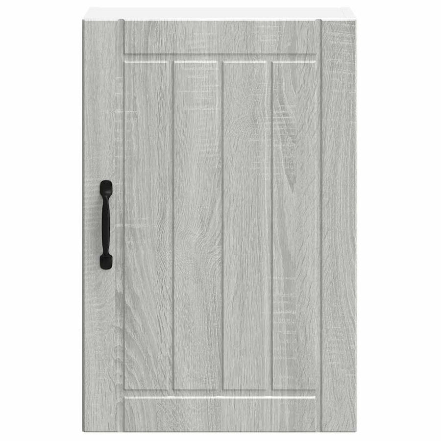 Keukenwandkast Lucca bewerkt hout grijs sonoma eikenkleur