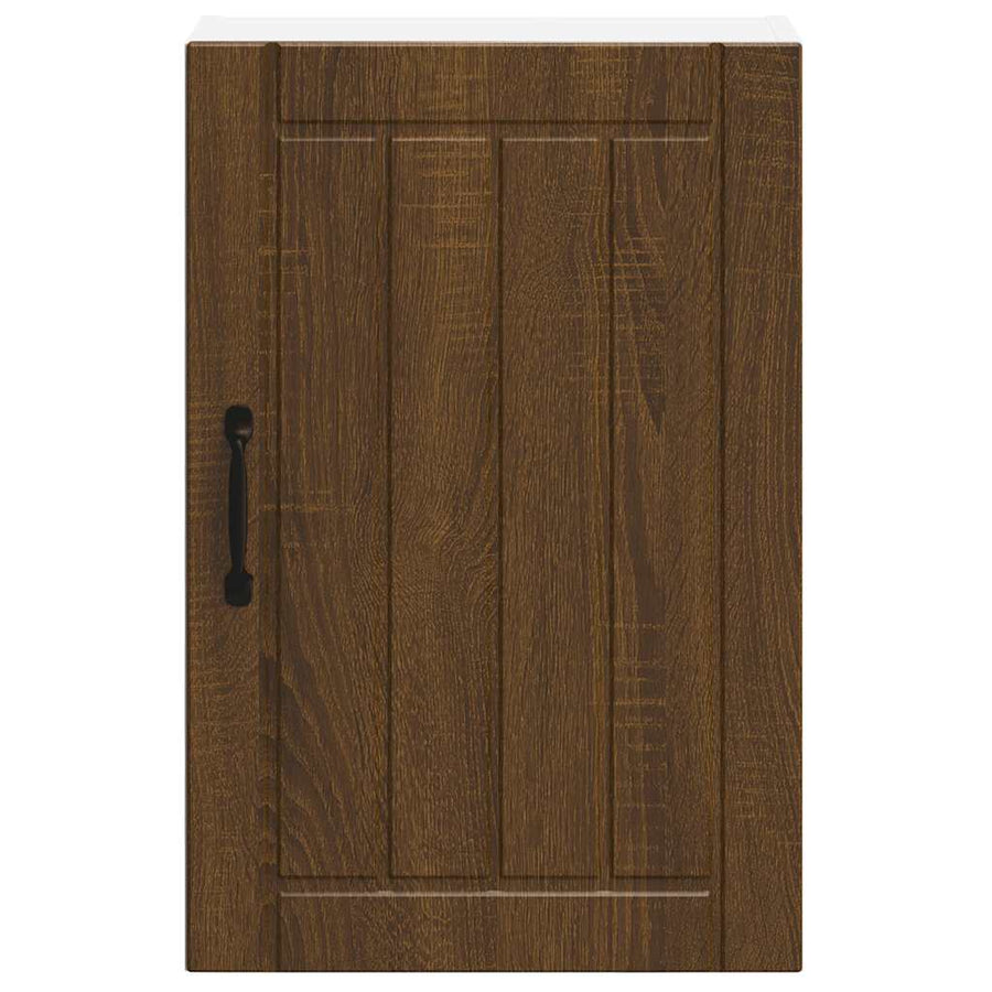 Keukenwandkast Lucca bewerkt hout bruin eikenkleur