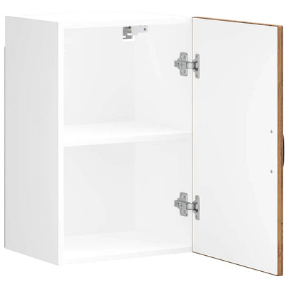 Keukenwandkast Lucca bewerkt hout oud houtkleurig