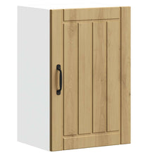 Keukenwandkast Lucca bewerkt hout artisanaal eikenkleur