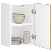 Lucca wall cabinet distressed artisan oak finish