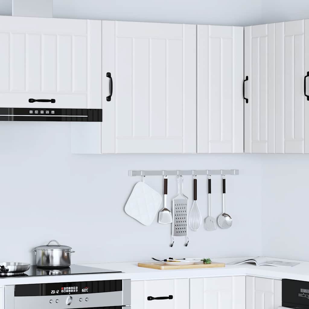 Keukenwandkast Lucca bewerkt hout wit