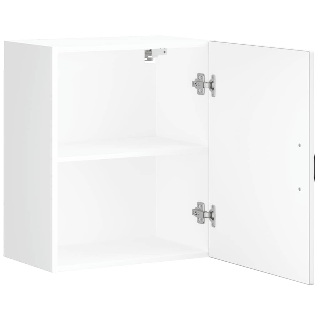 Keukenwandkasten 2 st Lucca wit bewerkt hout