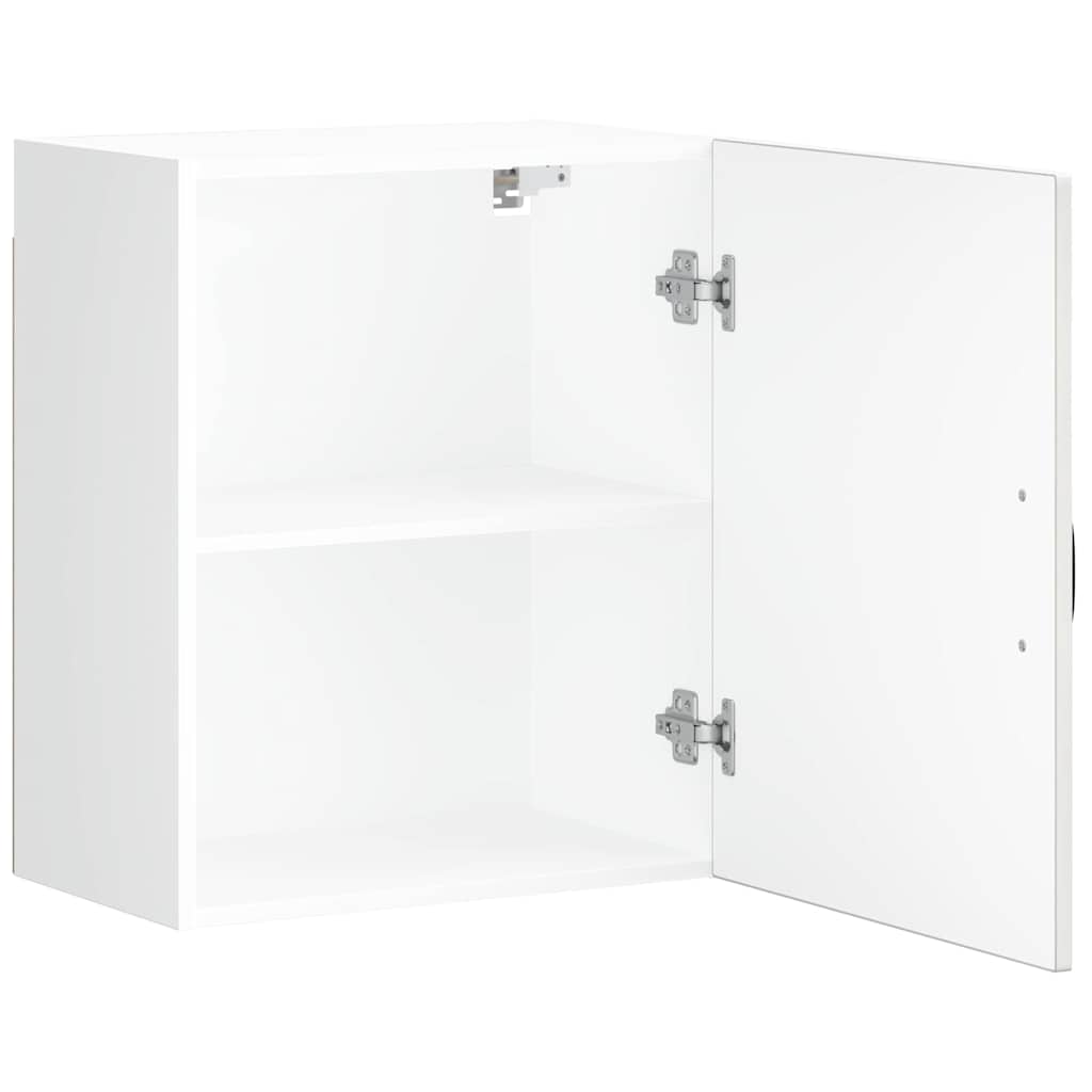 Keukenwandkasten 2 st Lucca hoogglans wit bewerkt hout