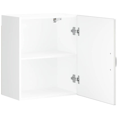Keukenwandkasten 2 st Lucca hoogglans wit bewerkt hout