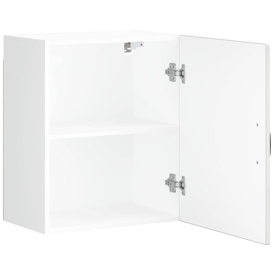 Keukenwandkasten 2 st Lucca hoogglans wit bewerkt hout