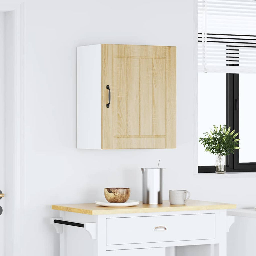 Keukenwandkast Lucca bewerkt hout sonoma eikenkleurig