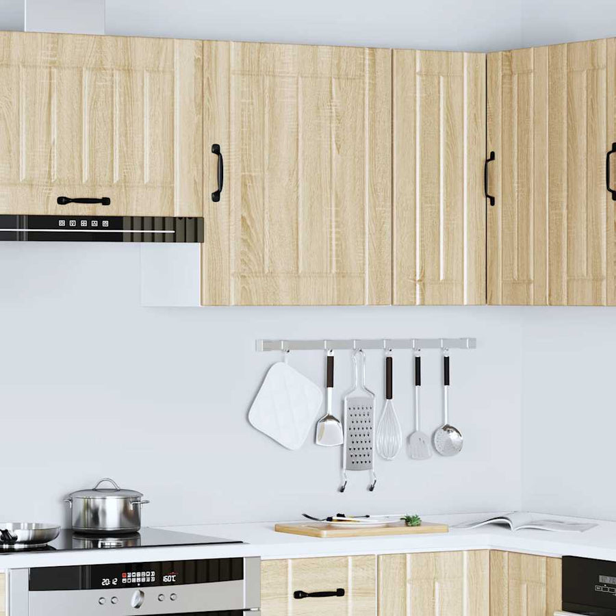 Keukenwandkast Lucca bewerkt hout sonoma eikenkleurig