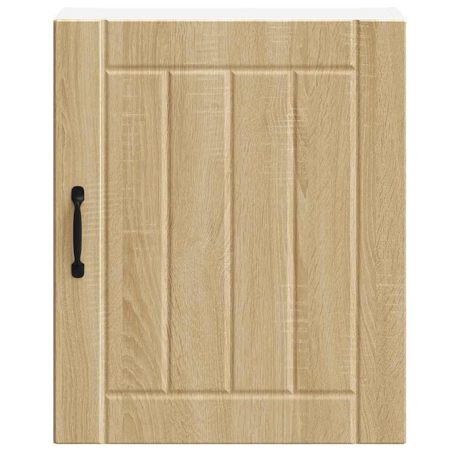 Keukenwandkasten 2 st Lucca bewerkt hout sonoma eikenkleurig