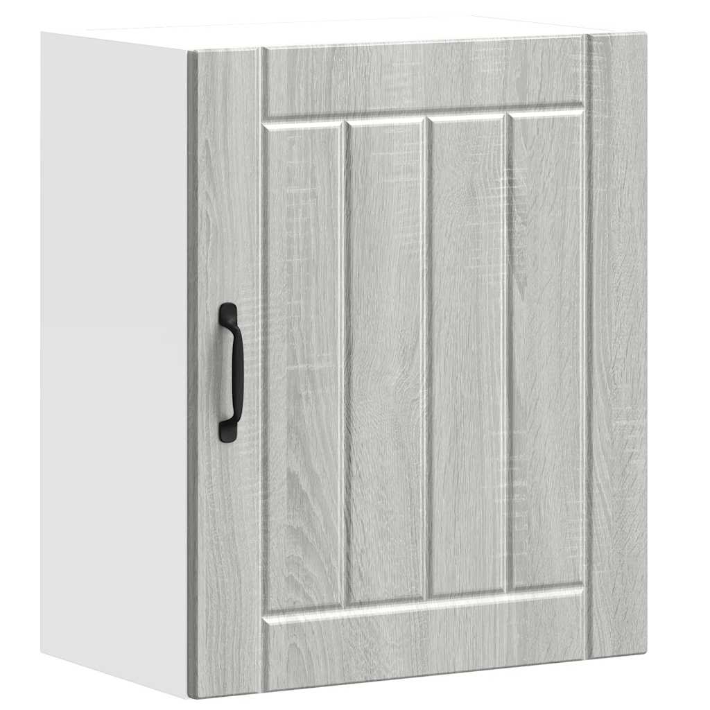 Keukenwandkast Lucca bewerkt hout grijs sonoma eikenkleur