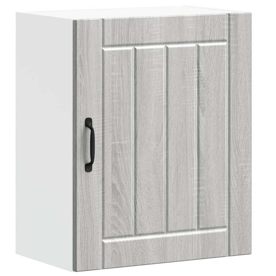 Keukenwandkasten 2 st Lucca grijs sonoma bewerkt hout