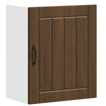 Keukenwandkast Lucca bewerkt hout bruin eikenkleur