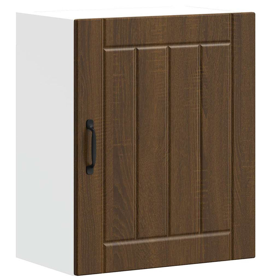 Keukenwandkast Lucca bewerkt hout bruin eikenkleur