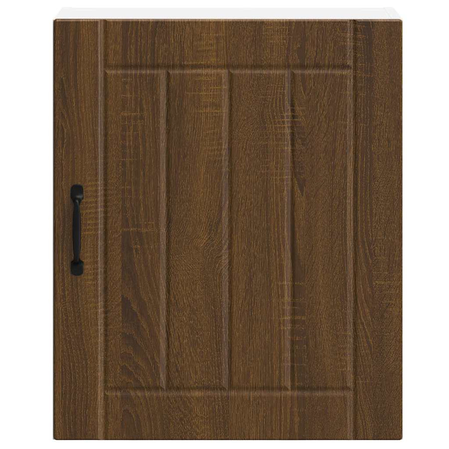 Keukenwandkast Lucca bewerkt hout bruin eikenkleur