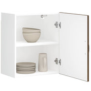 Lucca kitchen wall cabinet distressed wood brown oak color