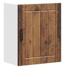 Keukenwandkast Lucca bewerkt hout oud houtkleurig