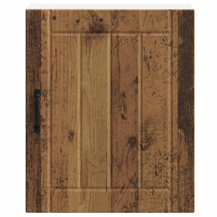 Keukenwandkasten 2 st Lucca oud houtkleurig bewerkt hout