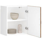 Keukenwandkasten 2 st oud houtkleurig