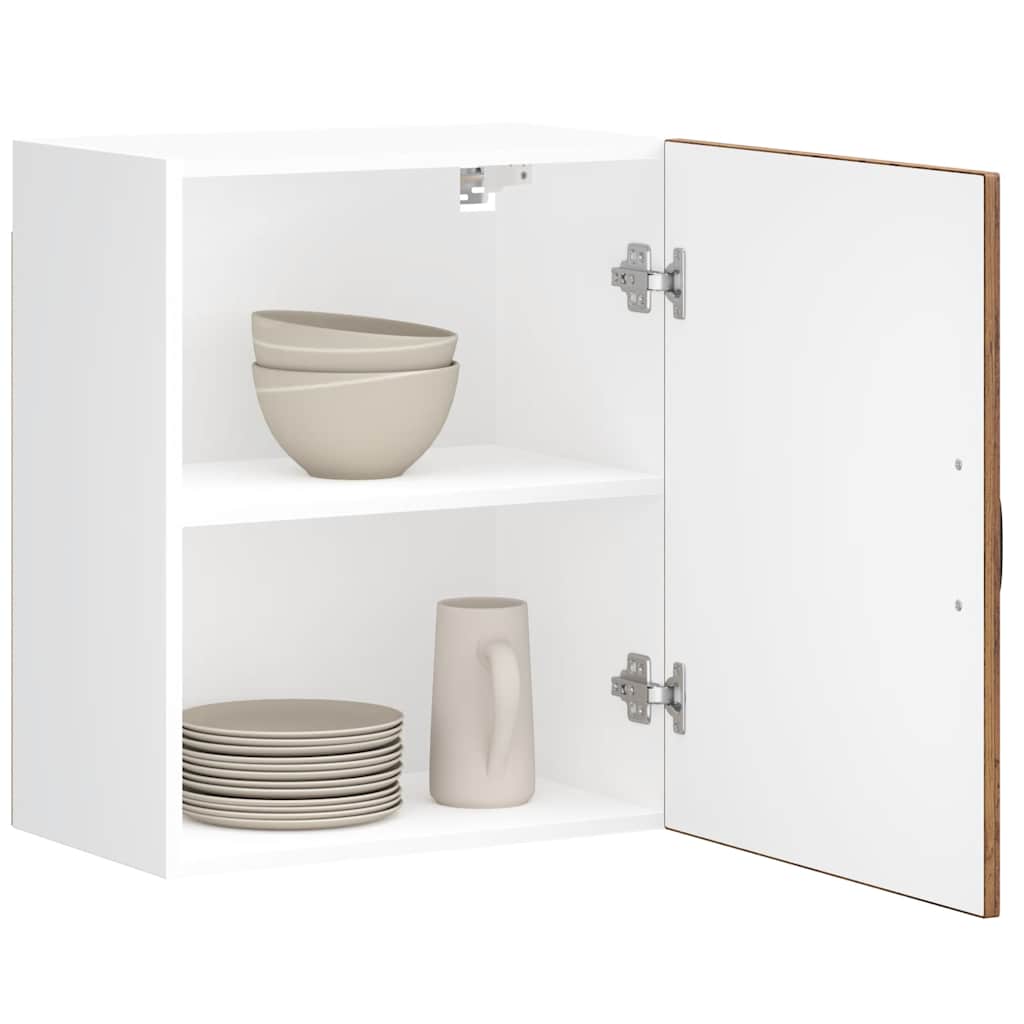 Keukenwandkasten 2 st Lucca oud houtkleurig bewerkt hout