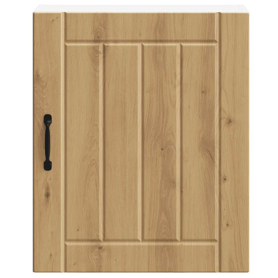 Keukenwandkast Lucca bewerkt hout artisanaal eikenkleur