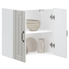 Keukenbovenkast Lucca 60x31x60 cm hoogglans wit