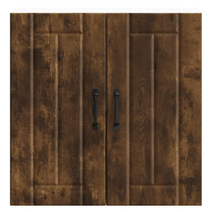 Keukenwandkast Lucca bewerkt hout gerookt eikenkleurig