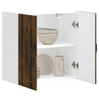 Keukenbovenkast Lucca 60x31x60 cm bewerkt hout gerookt eikenkleurig