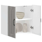 Keukenwandkast Lucca 60x31x60 cm grijs sonoma eiken