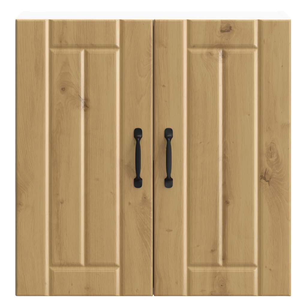 Keukenwandkast Lucca bewerkt hout artisanaal eikenkleur