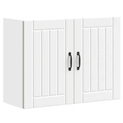 Keukenwandkast Lucca 80x31x60 cm bewerkt hout wit