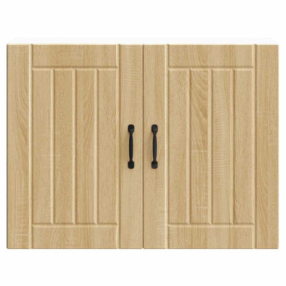 Keukenwandkast Lucca bewerkt hout sonoma eikenkleurig