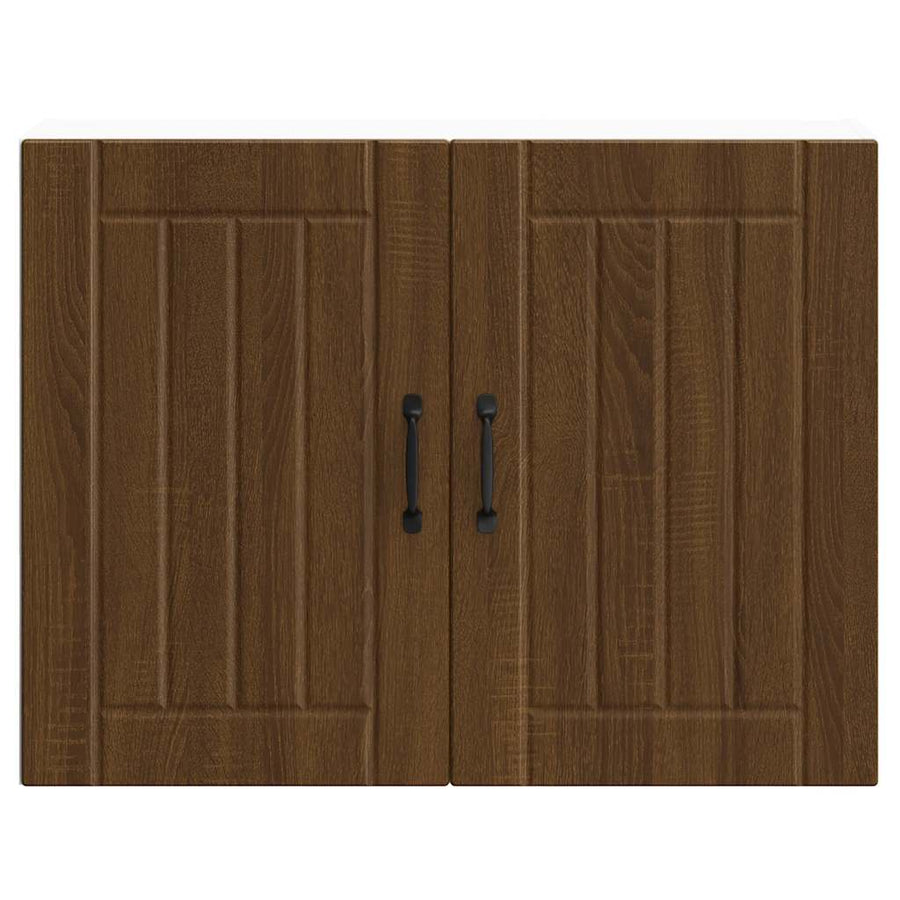 Keukenwandkast Lucca bewerkt hout bruin eikenkleur