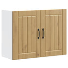 Lucca Kitchen Wall Cabinet, reclaimed wood, artisanal oak color