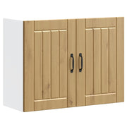 Keukenwandkast Lucca 80x31x60 cm bewerkt hout eikenkleur