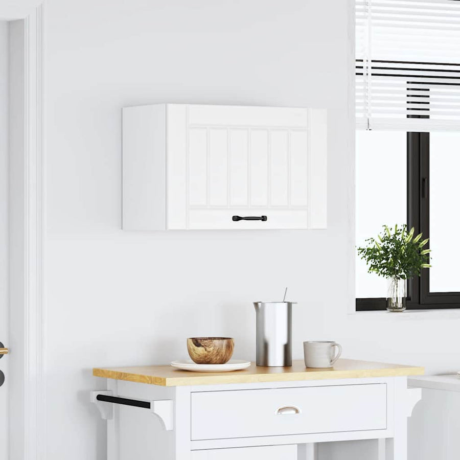 Keukenwandkast Lucca bewerkt hout wit
