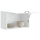 Kitchen top cabinet Lucca treated wood high gloss white
