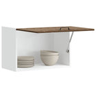 Lucca kitchen wall cabinet distressed wood brown oak color