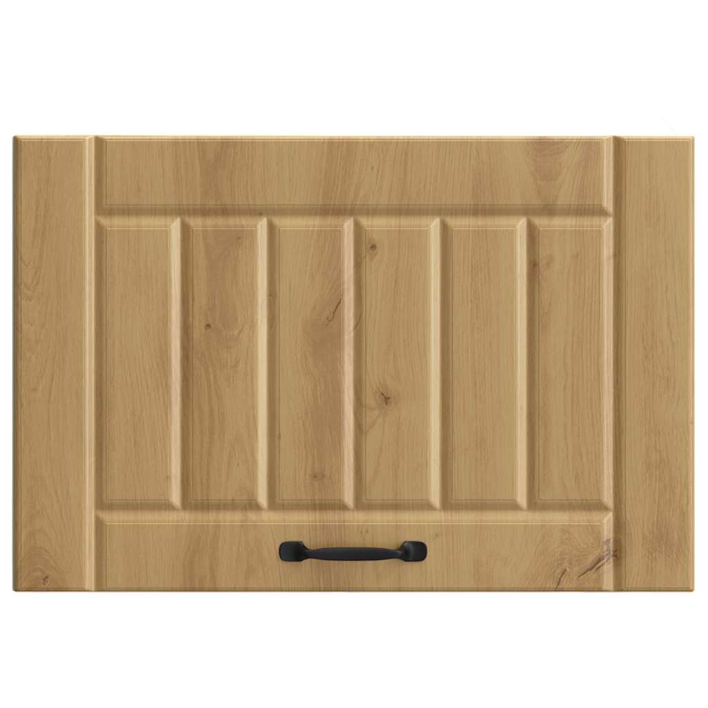 Keukenwandkast Lucca bewerkt hout artisanaal eikenkleur