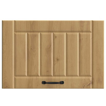 Keukenwandkast Lucca bewerkt hout artisanaal eikenkleur