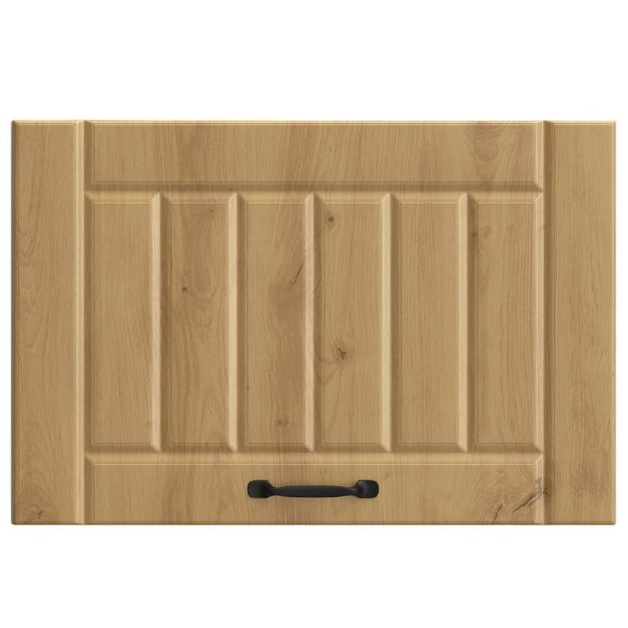 Keukenwandkast Lucca bewerkt hout artisanaal eikenkleur