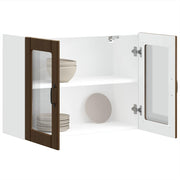 Keukenbovenkast 80x31x60 cm bewerkt hout bruin