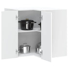 Kitchen Wall Corner Cabinet Lucca Treated Wood White